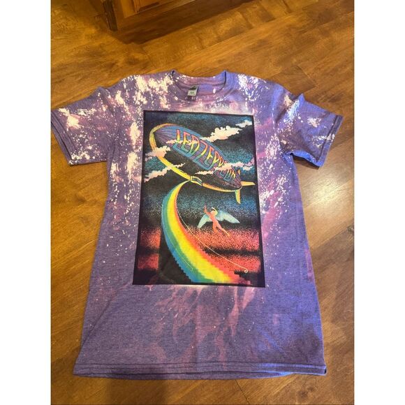 Woman’s never worn Led Zeppelin T-shirt, unisex size small tie-dye - Picture 1 of 3